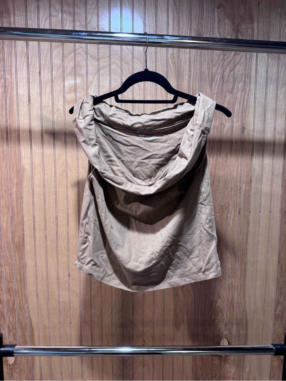 aerie Off-the-Shoulder Tank Top in Beige - Picture 4 of 5